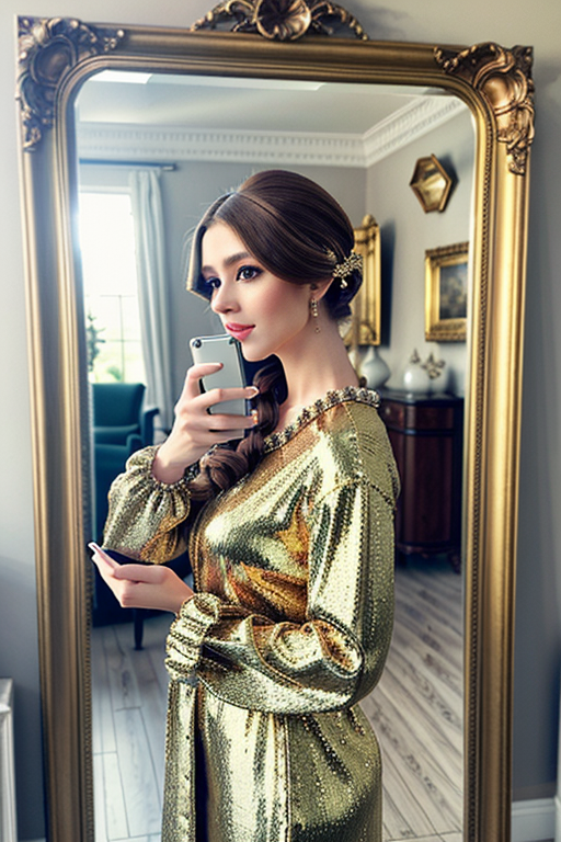 mirror photo poses girl